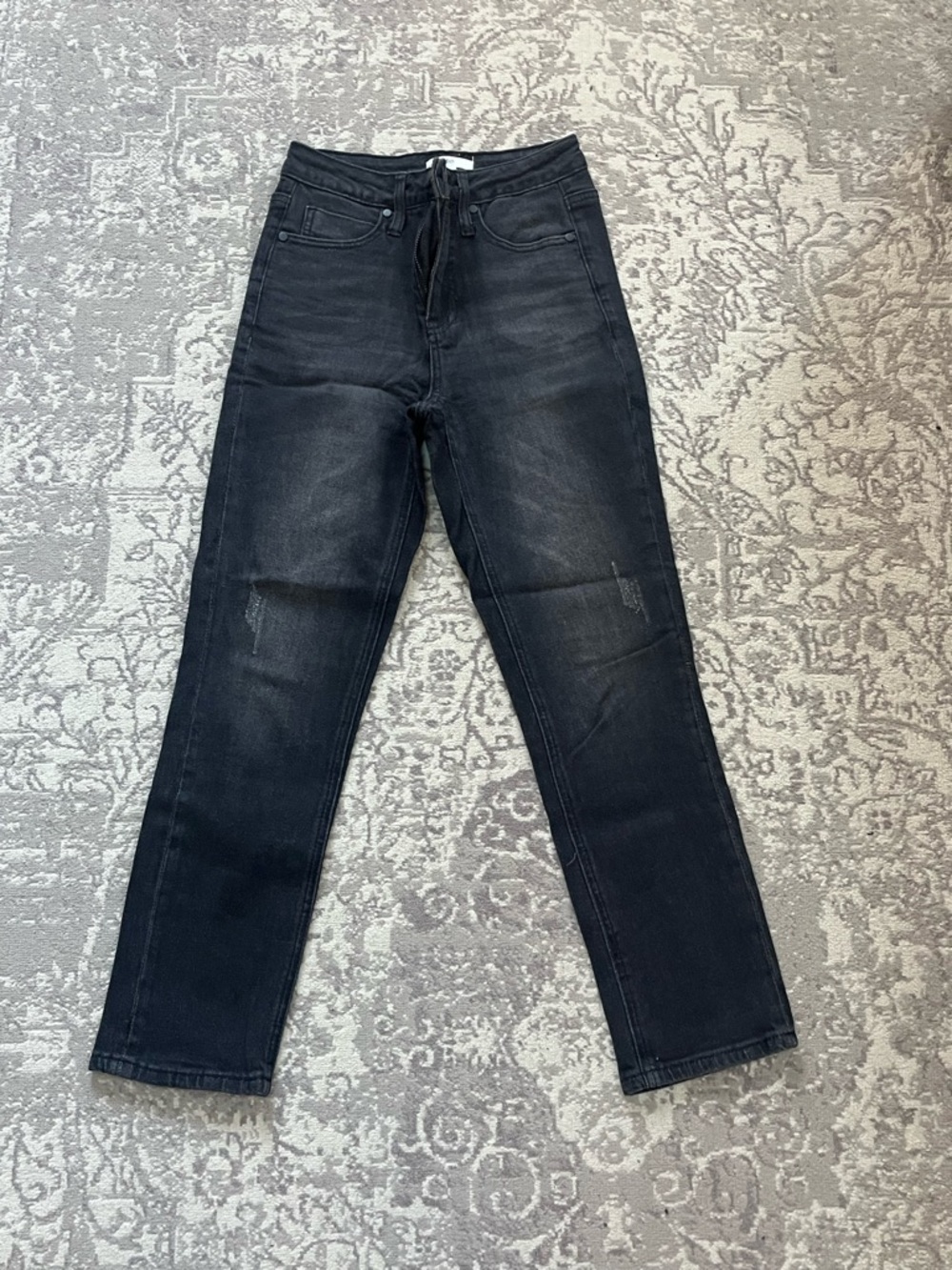 BP Black Straight Jeans with Faded Detailing